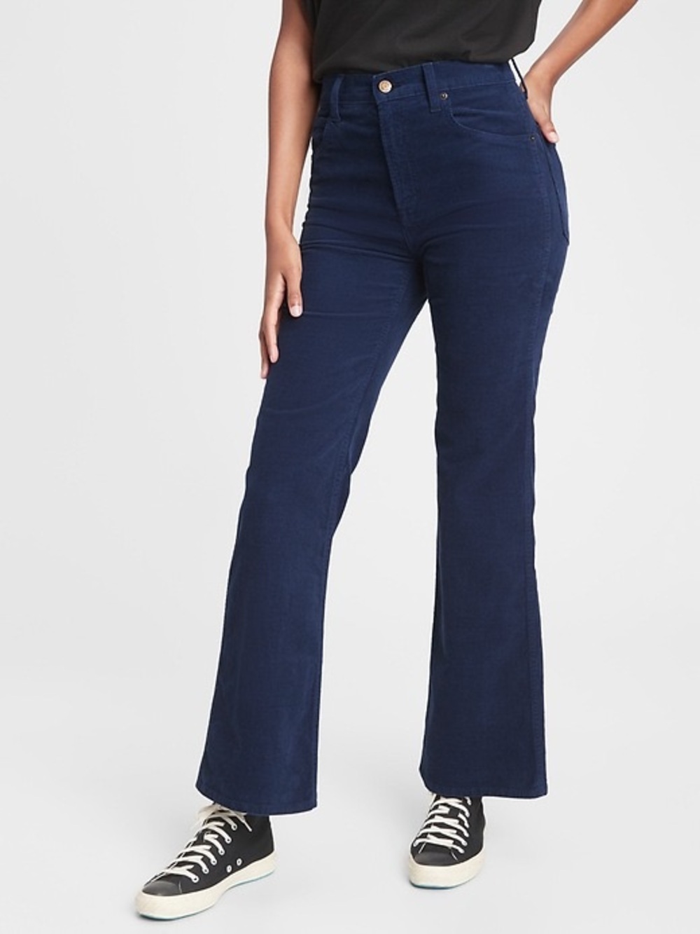 GAP Soft Vintage Flare Jeans Womens 14 32R Dark Wash Stretch NWOT
